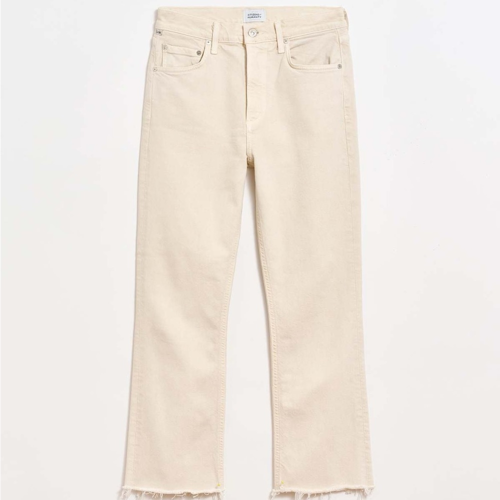 Citizens of Humanity Ecru Isola Straight-Leg Jeans
